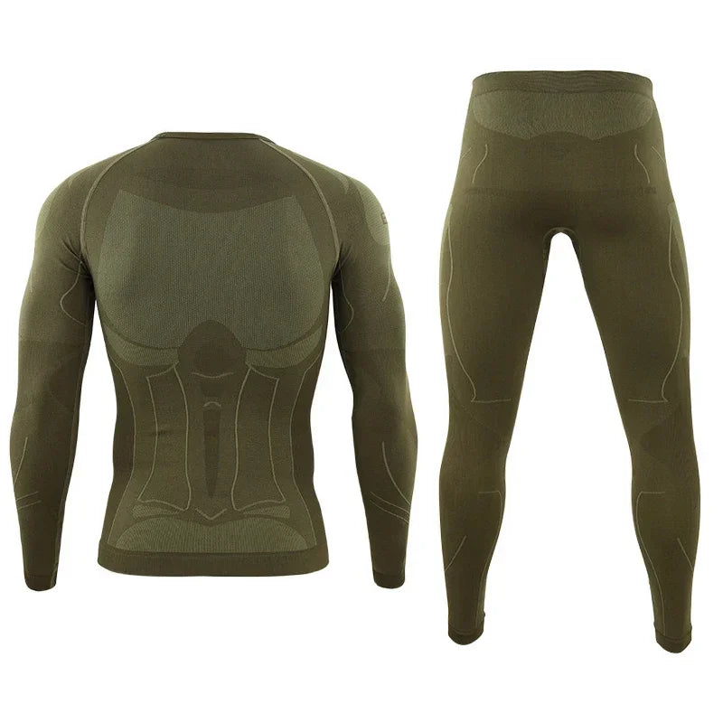Ensemble Thermique Tactique Fleece Slim Fit – Haut + Pantalon | Randonnée, Chasse, Militaire, Automne Hiver