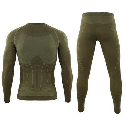 Ensemble Thermique Tactique Fleece Slim Fit – Haut + Pantalon | Randonnée, Chasse, Militaire, Automne Hiver