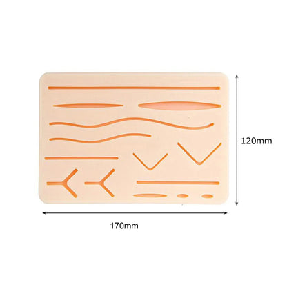 Kit de Suture Chirurgicale d’Entraînement – Pad Silicone 3 Couches | Étudiants Médecine & Secourisme