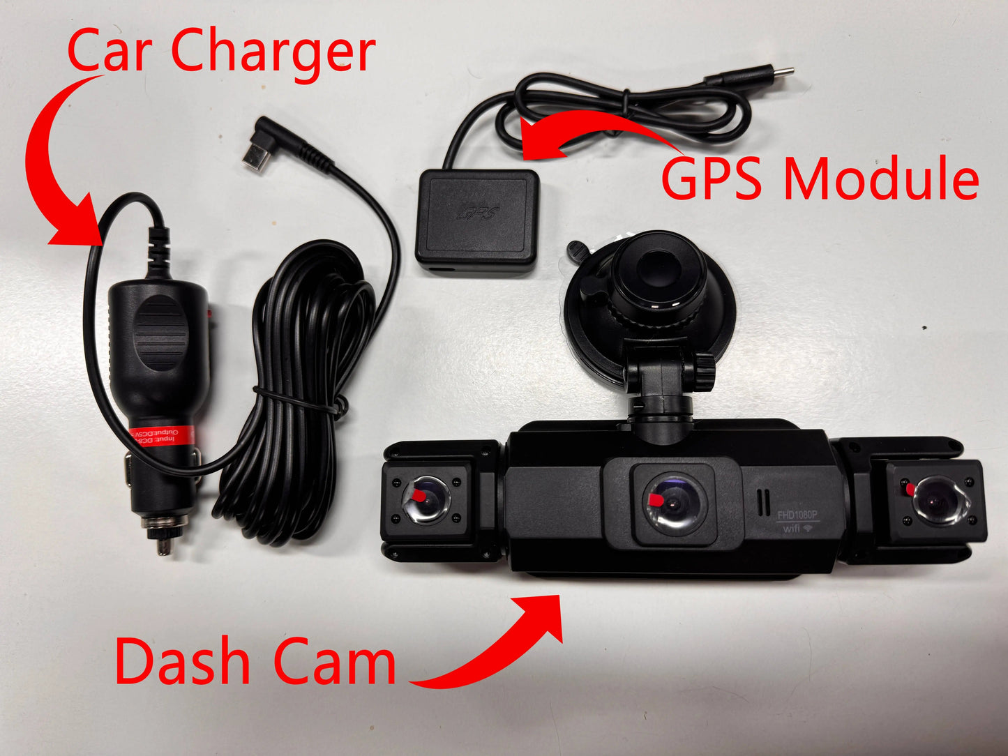 📷 Caméra Voiture 4 Canaux 1080P – GMAIPOP DVR avec Vision Nocturne, WiFi & Enregistrement 360° Ma boutique