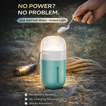 Lampe à eau salée portable pour camping