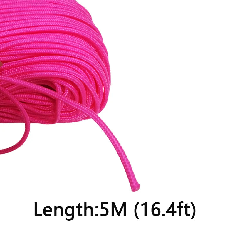 Paracorde rose 2 mm | Camping et créations DIY, 5 à 100 m