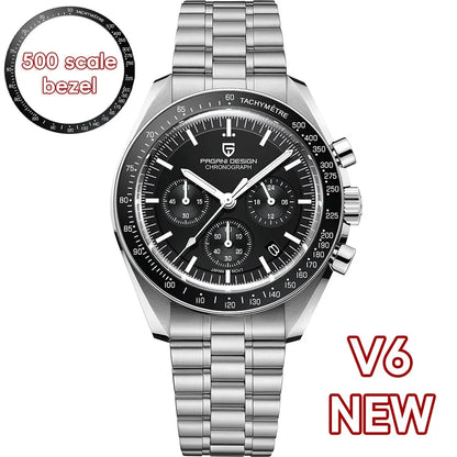 Montre Chronographe Pagani Design PD1701 Moon Watch 2026 — Japon, Saphir, 10 ATM + Boîte