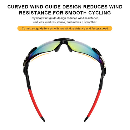 Lunettes de Soleil Sport RIDERACE RR7427 – Cyclisme Route & VTT – Protection UV400 – Unisexe et Résistantes - BLACKBEARD OUTDOOR INDUSTRIES