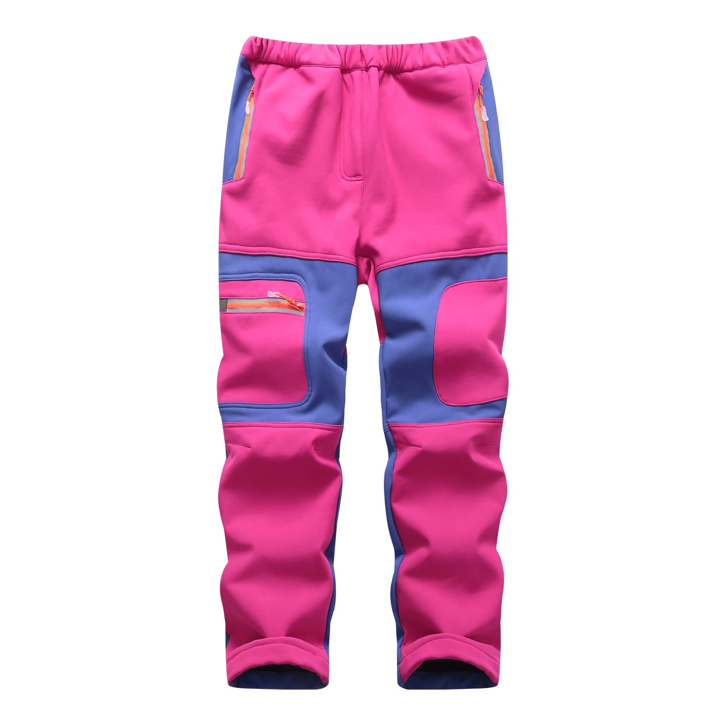 Pantalon Sport Enfant Soft Shell Imperméable Patchwork – Randonnée Escalade – Unisexe – 3 à 14 Ans