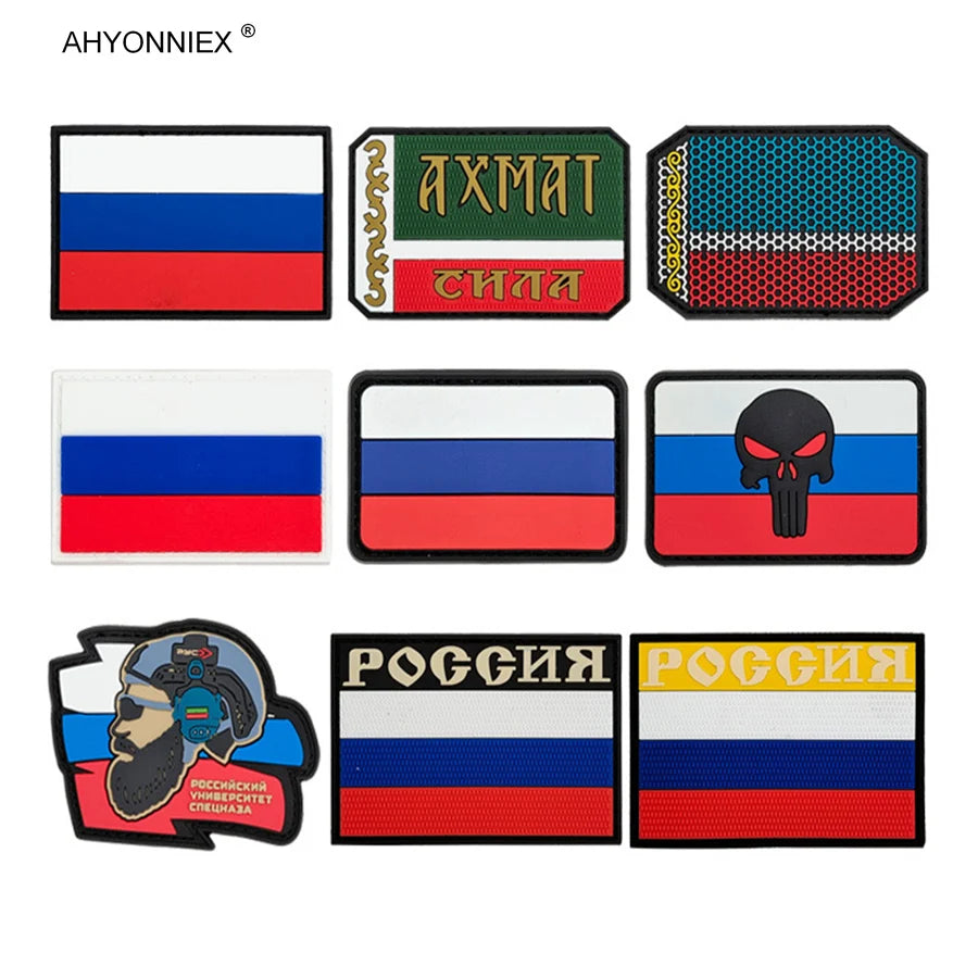 Patch PVC 3D Drapeau Russe – Patch en Caoutchouc, Style Militaire, Accessoires DIY pour Vêtements, Sacs, et Badges - BLACKBEARD OUTDOOR INDUSTRIES
