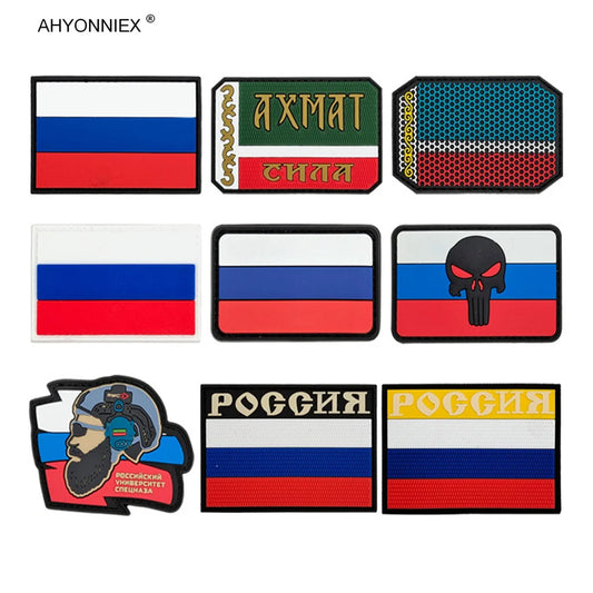 Patch PVC 3D Drapeau Russe – Patch en Caoutchouc, Style Militaire, Accessoires DIY pour Vêtements, Sacs, et Badges - BLACKBEARD OUTDOOR INDUSTRIES