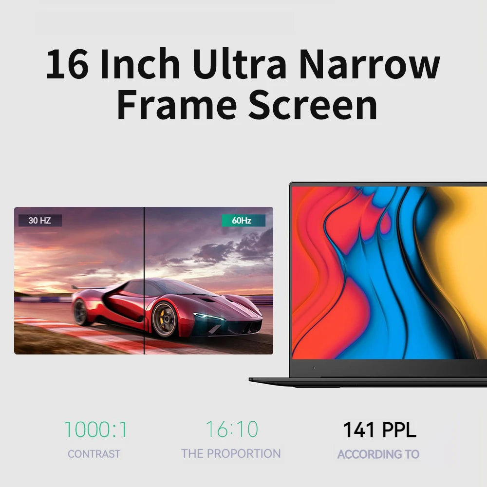 Firebat A16 Laptop – Ordinateur Portable Business Léger 16 pouces - BLACKBEARD OUTDOOR INDUSTRIES