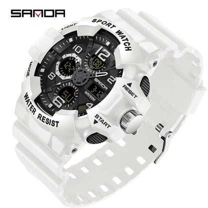 Montre militaire tactique SANDA 3168 analogique et numérique