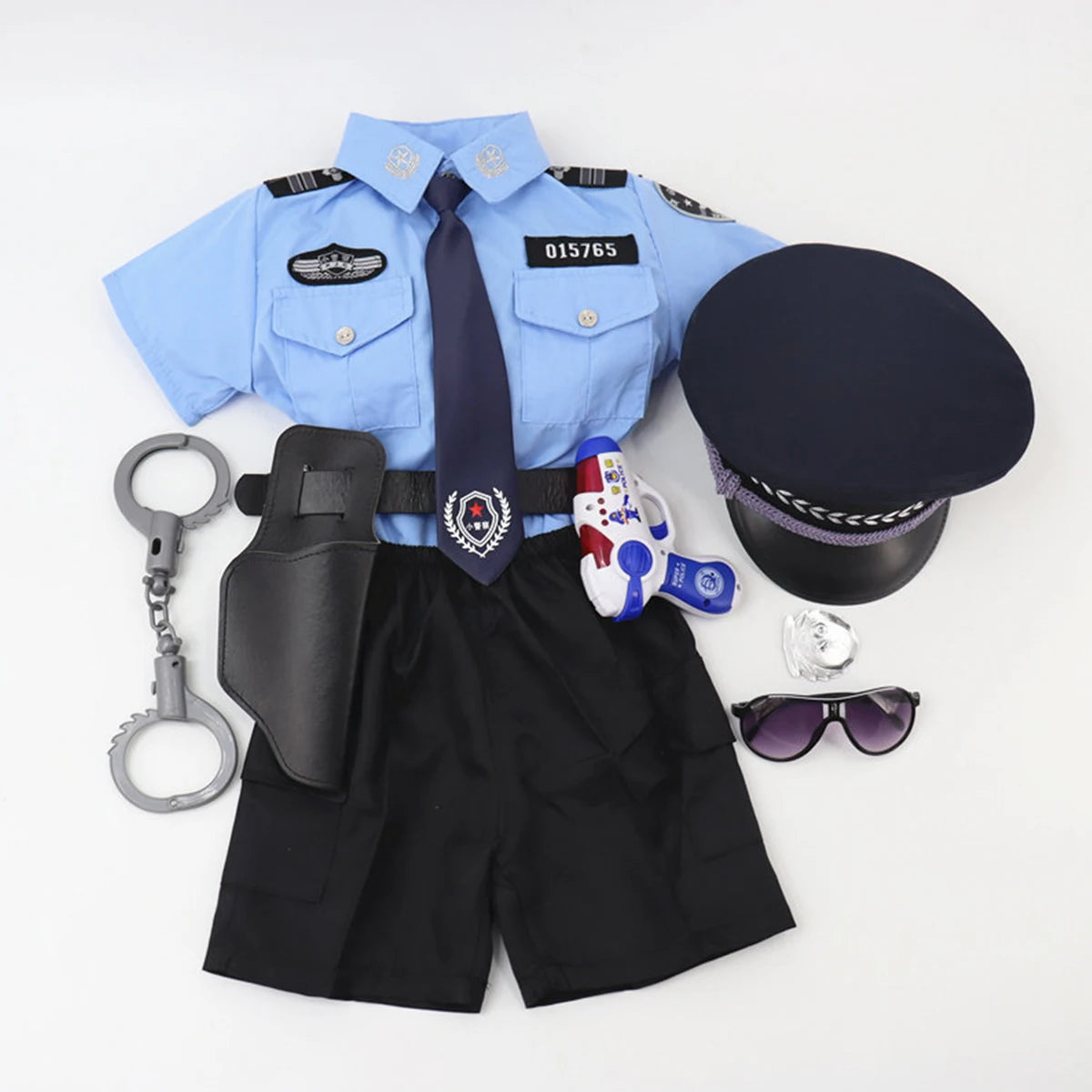 Ensemble Policier Enfant Été – Tenue Police Garçon Spectacle & Jeu de Rôle - BLACKBEARD OUTDOOR INDUSTRIES
