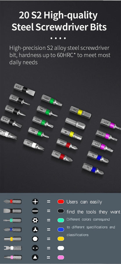 Coffret Tournevis Cliquet Multidirectionnel 30–49 pièces – Acier Vanadium Magnétique - BLACKBEARD OUTDOOR INDUSTRIES