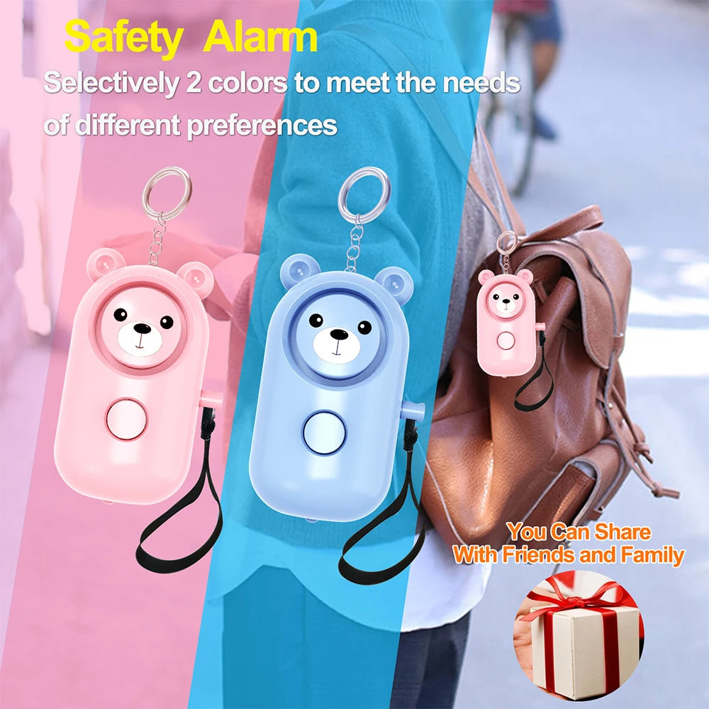 Self Defense Alarm 130DBAnti-wolf Girl Child Women Security Protect Alert Personal Safety Scream Loud Emergency Alarm Keychain BLACKBEARD OUTDOOR INDUSTRIES