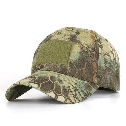 Casquette militaire camouflage tactique avec velcro, réglable