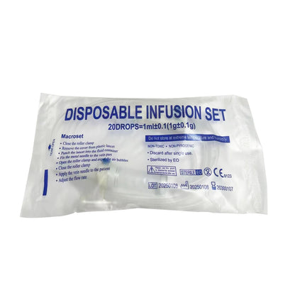 Set d'Infusion Jetable avec Embout Droit - Tuyau d'Infusion et Tube d'Injection Prolongé - BLACKBEARD OUTDOOR INDUSTRIES