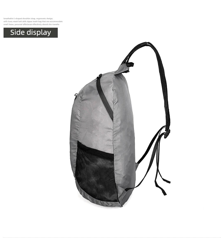 Sac à Dos Pliable 18L Ultra-Léger – Sac de Voyage, Randonnée, Cyclisme et Escalade - BLACKBEARD OUTDOOR INDUSTRIES