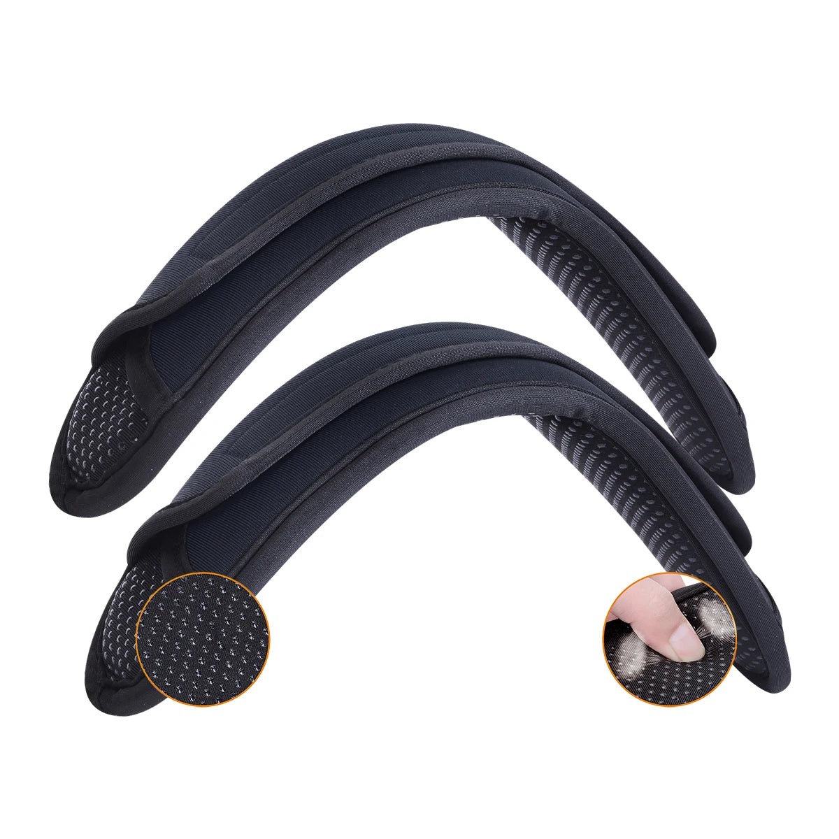 Lot de 2 Coussinets d'Épaule Universels Antidérapants – Épaulières Épaisses pour Sac à Dos, Sacs à Bandoulière, Sangles de Guitare, Sacs Ordinateur, etc. - BLACKBEARD OUTDOOR INDUSTRIES