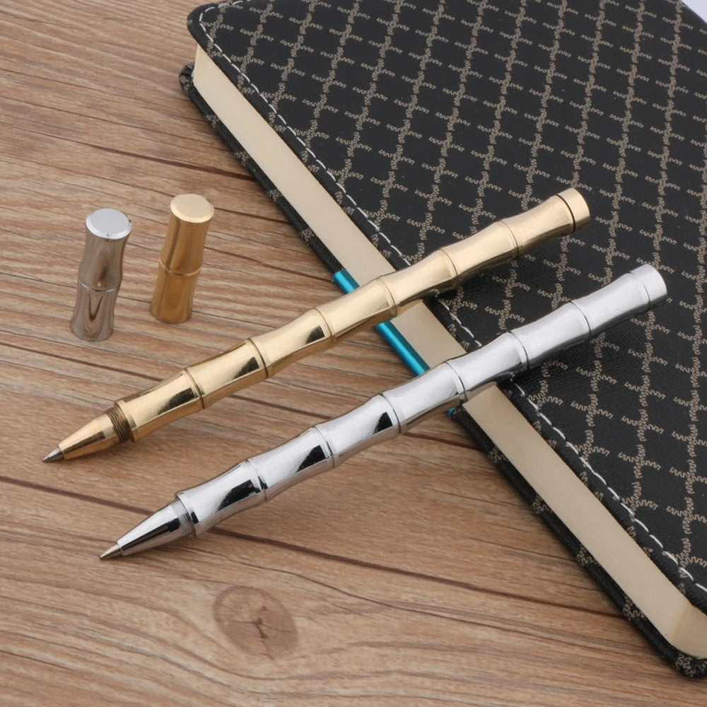 Stylo-bille effet bambou pointe fine 0,5 mm