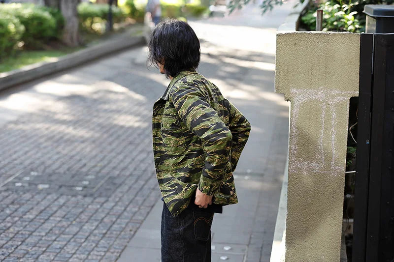 Chemise Camouflage Homme – Style Rayures Tigre | Manches Longues | Multi-poches | Casual & Workwear - BLACKBEARD OUTDOOR INDUSTRIES