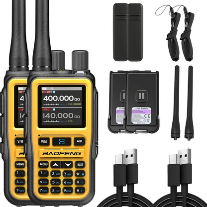 Pack 2 Talkies-Walkies BAOFENG UV-5R Mini – Double Bande, 5W, Bluetooth, Charge USB-C