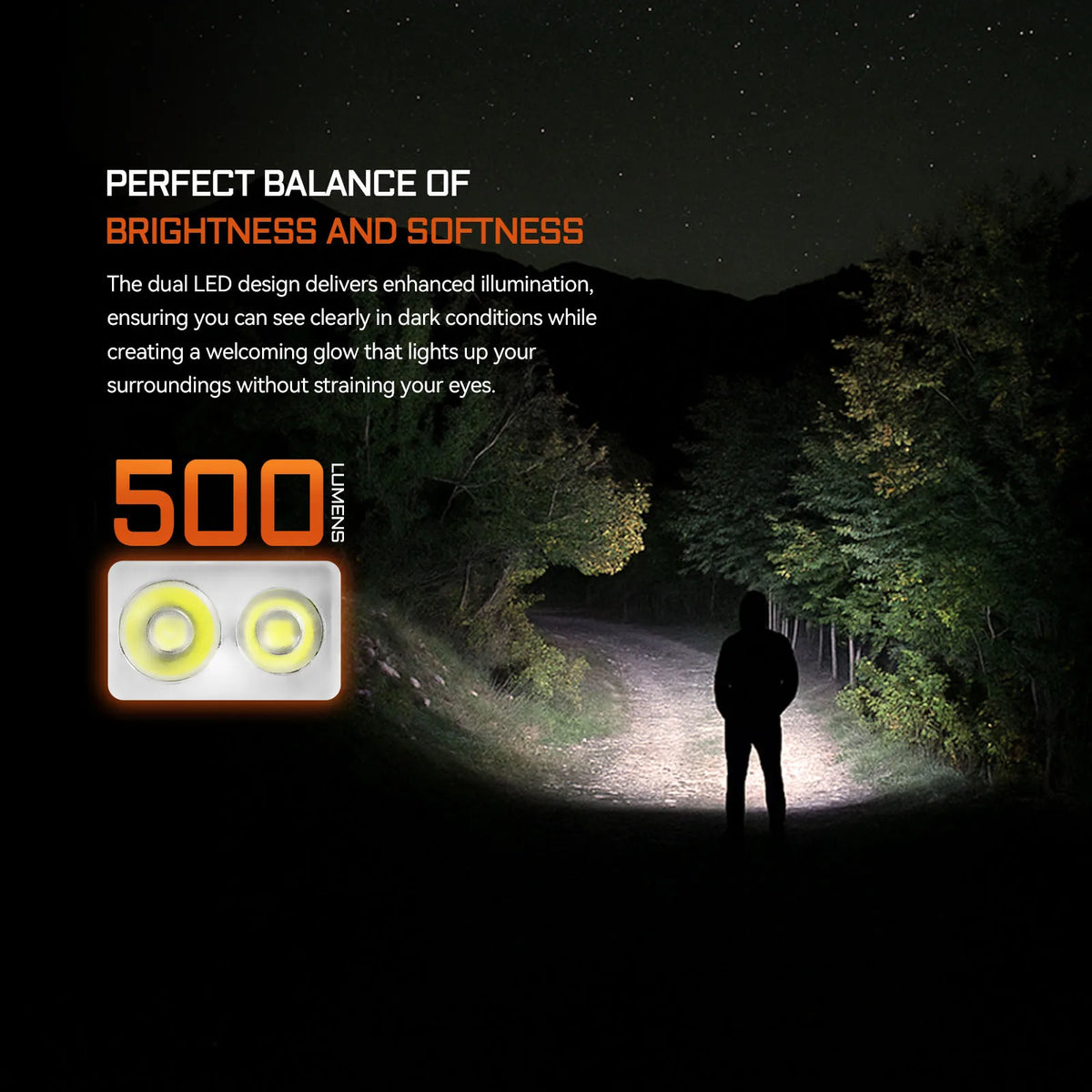 Lampe LED porte-clés 500 lumens rechargeable USB-C
