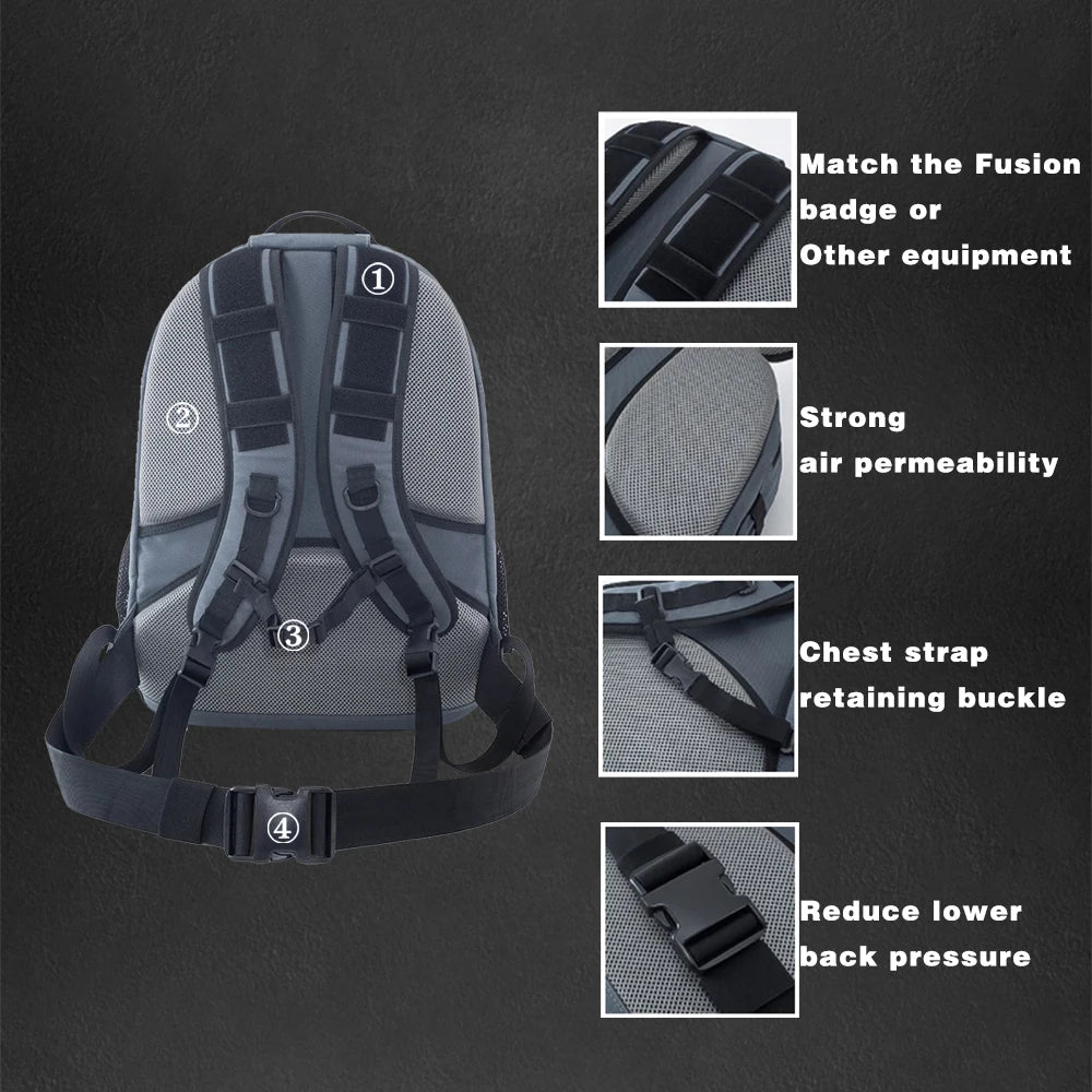 SOETAC sac à dos porte plaque 2‑en‑1 — gilet tactique MOLLE 1000D, plaques 27×34 cm, convertible chest rig/pack de réponse rapide - BLACKBEARD OUTDOOR INDUSTRIES
