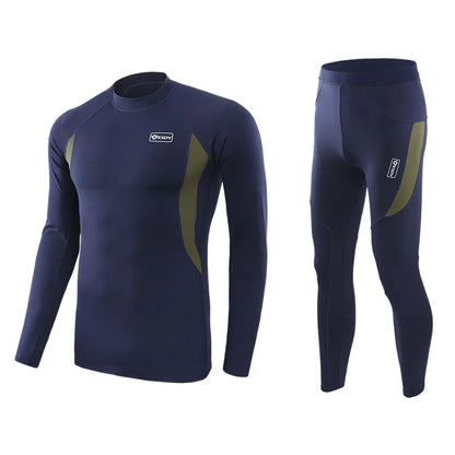 Ensemble Sous-Vêtement Thermique Homme – Polaire Compressif Séchage Rapide Style Militaire