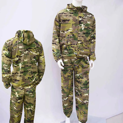 Ensemble camouflage respirant en mesh, veste et pantalon