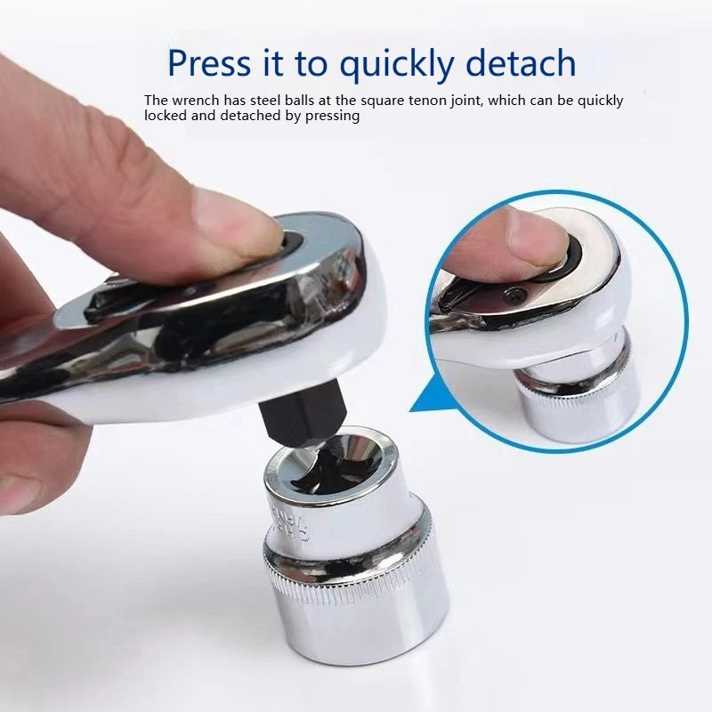 Jeu de 12 Douilles à Cliquet 1/4" – Acier Cr-V Haute Résistance - BLACKBEARD OUTDOOR INDUSTRIES