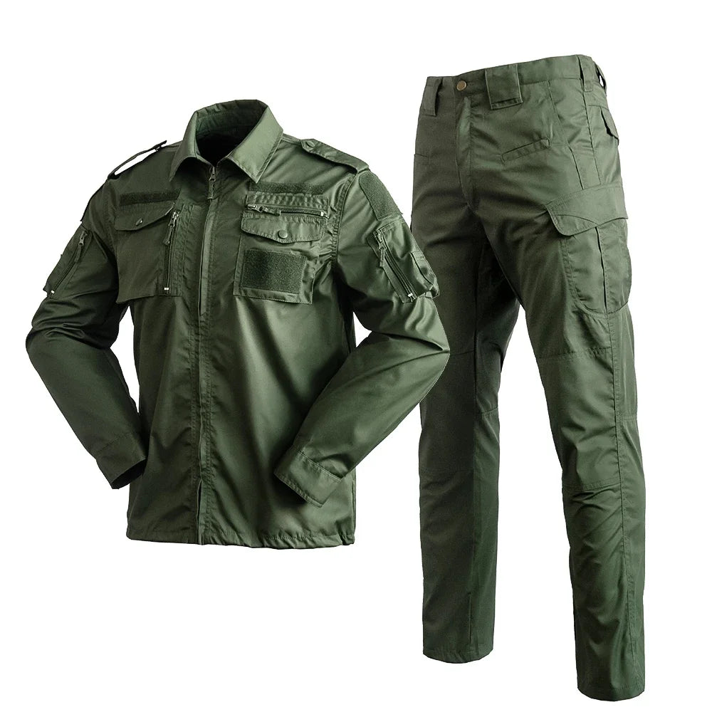 Ensemble Tactique Camouflage – Veste + Pantalon Cargo Multi-Poches Airsoft Chasse Outdoor - BLACKBEARD OUTDOOR INDUSTRIES