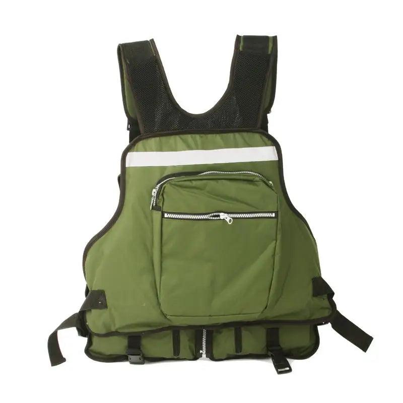 Gilet de pêche multi-poches réglable en polyester