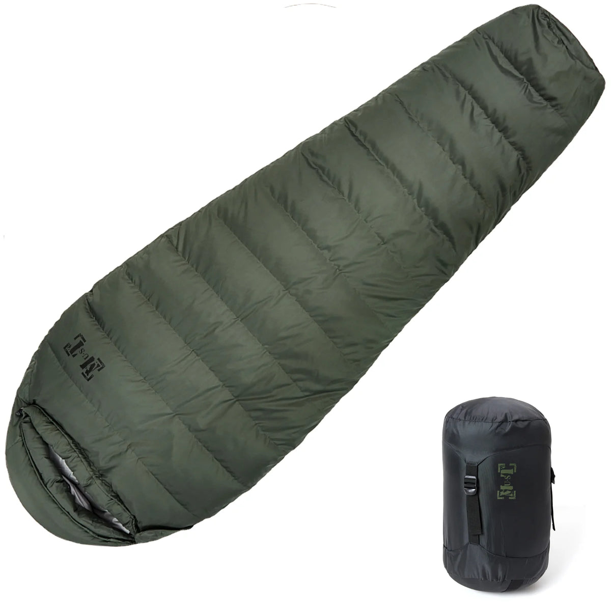 Sac de couchage militaire momie en duvet – Bivouac et camping