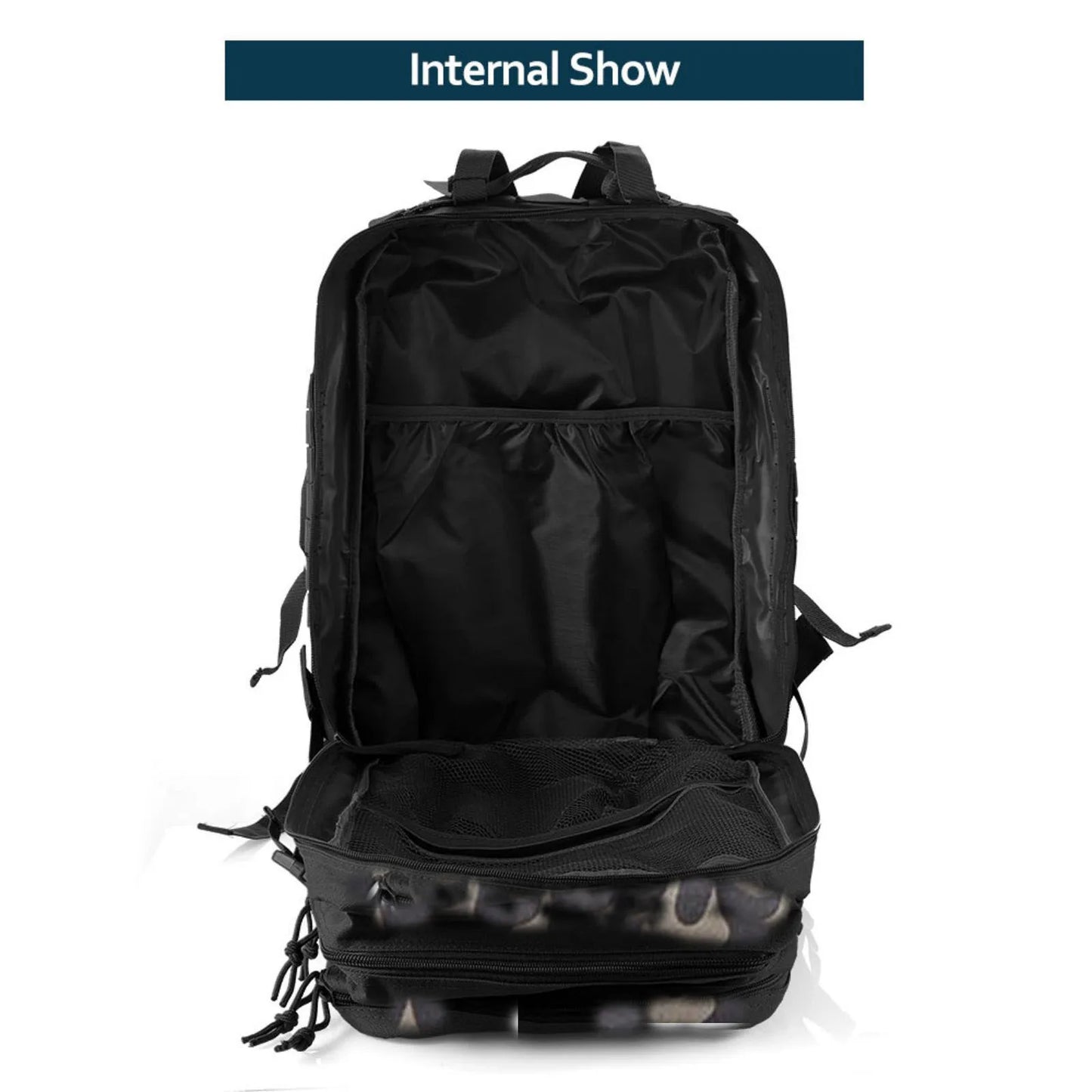 Sac à Dos Thuram 25L/50L – Nylon Résistant et Imperméable, Sac Tactique pour Sports, Randonnée, Pêche, Chasse et Camping - BLACKBEARD OUTDOOR INDUSTRIES