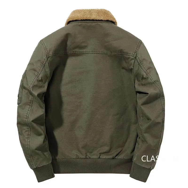 Veste Bomber Homme Hiver Chaude Parka Courte | Doublure Polaire | Coupe Slim | Taille jusqu’au 5XL - BLACKBEARD OUTDOOR INDUSTRIES