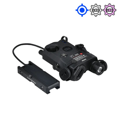 WADSN PEQ-15 LA-5C Désignateur Laser Tactique Rouge Vert Bleu – Rail 20mm - BLACKBEARD OUTDOOR INDUSTRIES