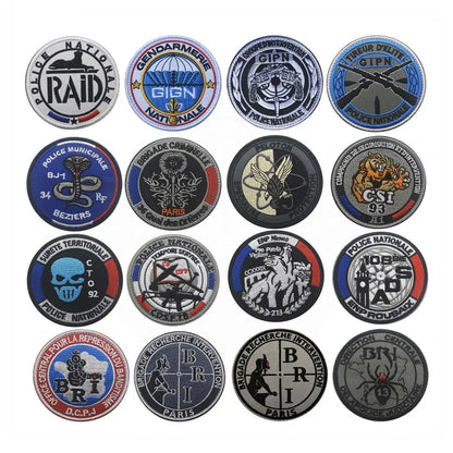 Patch Écusson Brodé GIGN GIPN BRI – Patch Tactique Militaire France  – Pochettes à Attacher pour Vêtements et Sacs - BLACKBEARD OUTDOOR INDUSTRIES