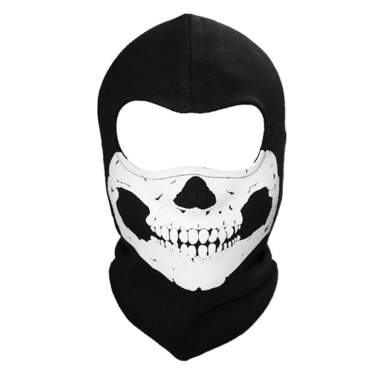 Cagoule Balaclava 100% Coton Ghost Skull – Masque Intégral Visage & Cou – Ski, Vélo, Airsoft – 26 Coloris