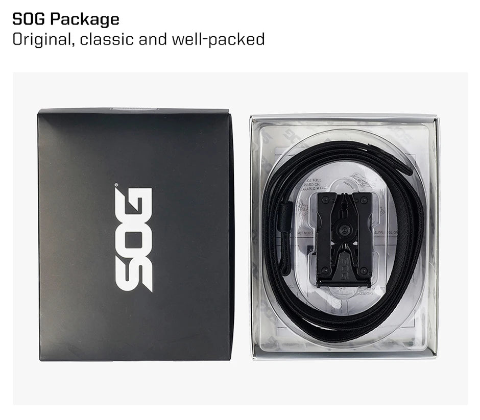 SOG Sync I Traveler EDC Multi-tool with 10 Survival Tools, Tactical & Outdoor Camping Supplies, Portable Travel & Hiking Kit Set BLACKBEARD OUTDOOR INDUSTRIES