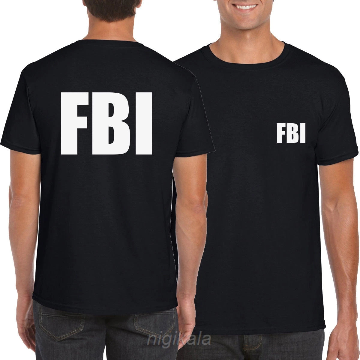 T-Shirt SWAT FBI SECURITY Imprimé Haute Qualité – Coton Respirant Manches Courtes – Homme – S à 5XL