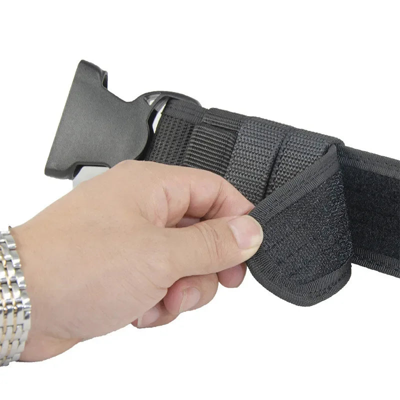 Ceinturon tactique 2 en 1 MOLLE 5 cm, boucle à dégagement rapide, noir