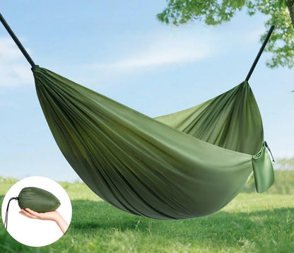 Hamac de Camping Portable 210×140 cm – Nylon Parachute, Charge 250 kg, Outdoor