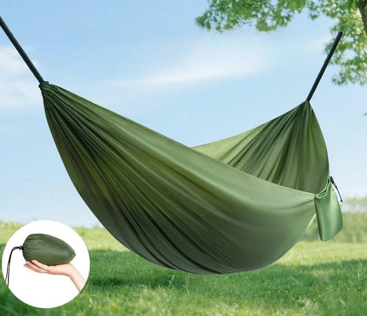 Hamac de Camping Portable 210×140 cm – Nylon Parachute, Charge 250 kg, Outdoor