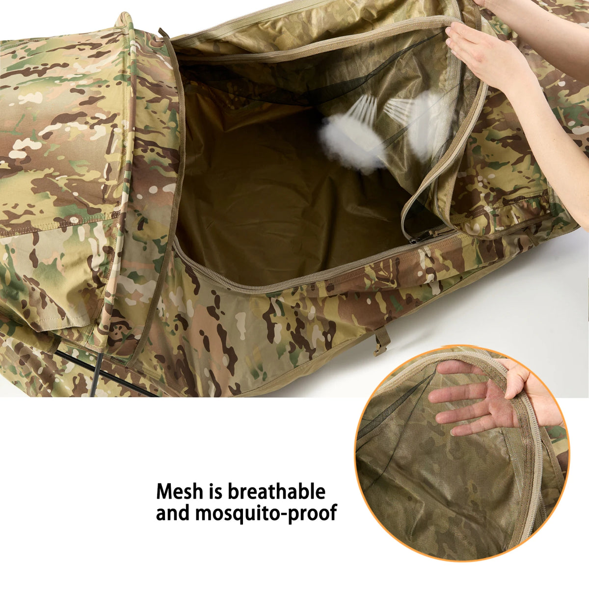 Tente bivouac 1 personne – Abri bivy compact à fenêtres TPU