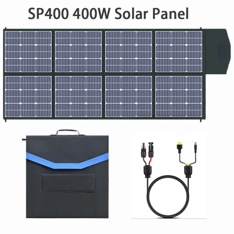 Station d'énergie portable XP1000 1024Wh avec batterie Lifepo4, fonction UPS et panneaux solaires pliables de 400W et 200W - BLACKBEARD OUTDOOR INDUSTRIES
