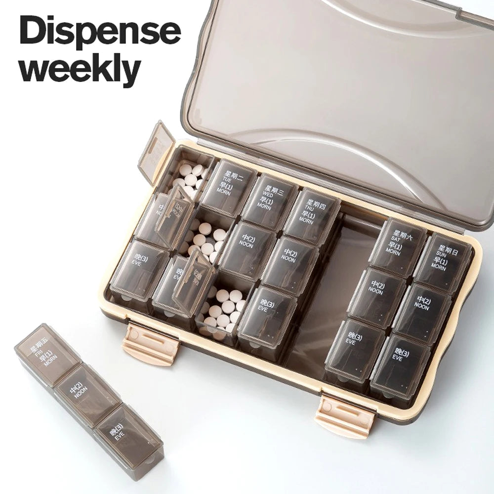 Pilulier Hebdomadaire 21/28 Cases Ma boutique