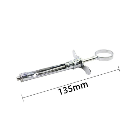 Seringue Dentaire Aspirante Acier Inoxydable avec Tête – Instrument Chirurgical Dentiste – Pointe Crochet ou Pointe Affûtée – Certifié CE
