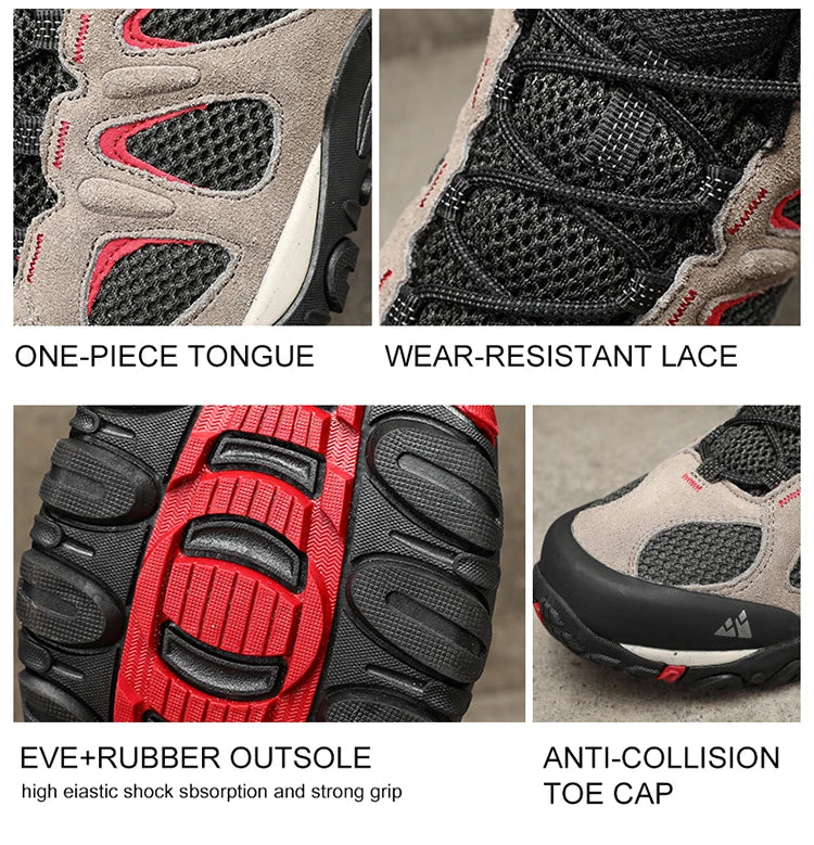 Chaussures de Randonnée Homme HIKEUP – Respirantes, Antidérapantes, Splashproof – Trekking, Chasse, Escalade - BLACKBEARD OUTDOOR INDUSTRIES