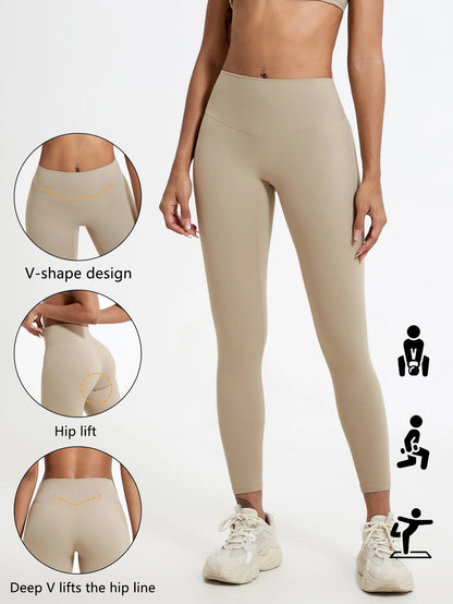 Legging Sport Femme Taille Haute – Gainant, Séchage Rapide, Yoga & Running