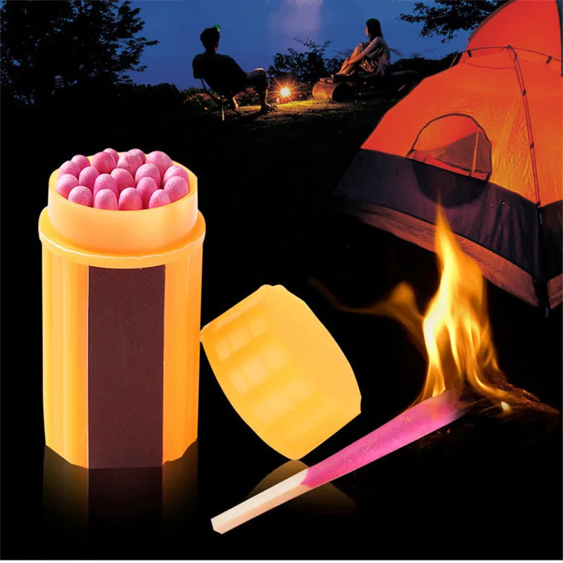 Allumettes Coupe-Vent Imperméables Survie – Lot de 20 – Camping BBQ