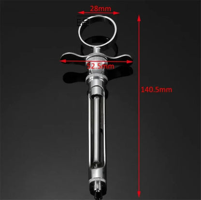 Seringue Dentaire Aspirante en Acier Inoxydable avec Embout – Instrument Chirurgical Dentaire Ma boutique