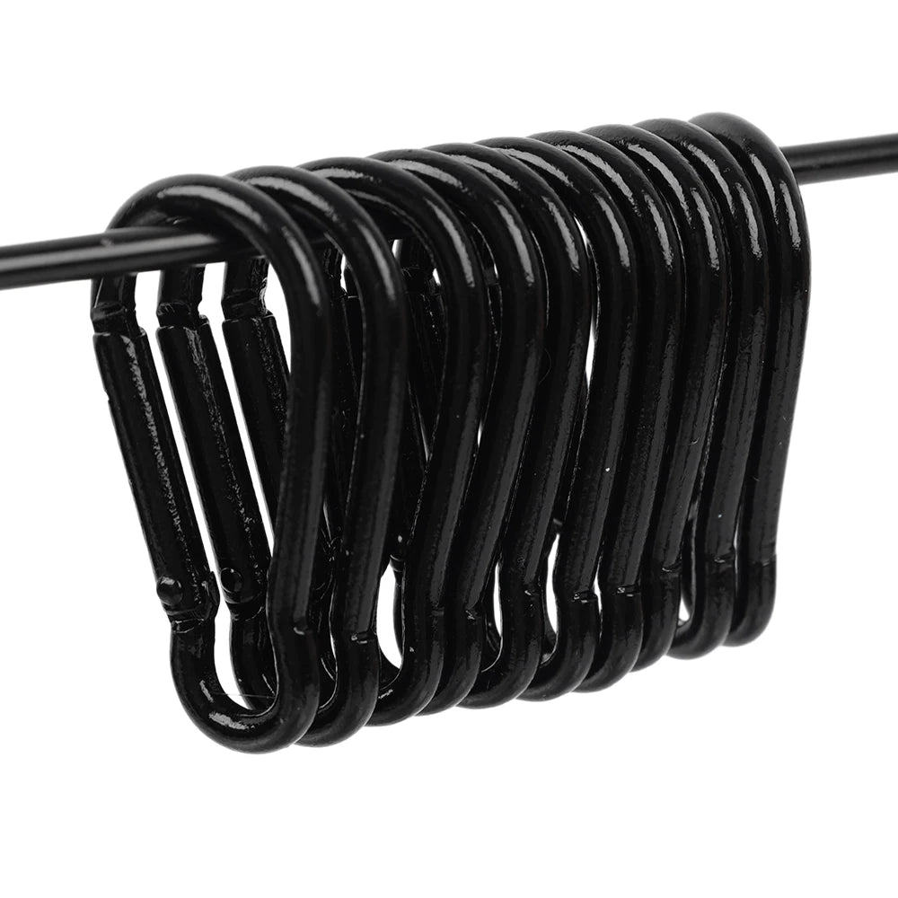 Mini Mousqueton en Alliage d'Aluminium – Lot de 10/50 pièces | Clip D-Type Pratique et Résistant pour Clés, Camping et Outdoor - BLACKBEARD OUTDOOR INDUSTRIES